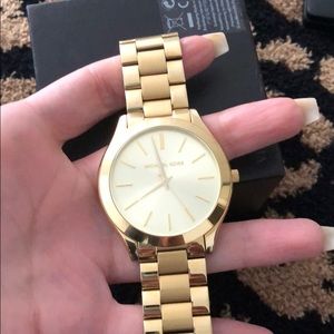 Women gold Michael Korda watch